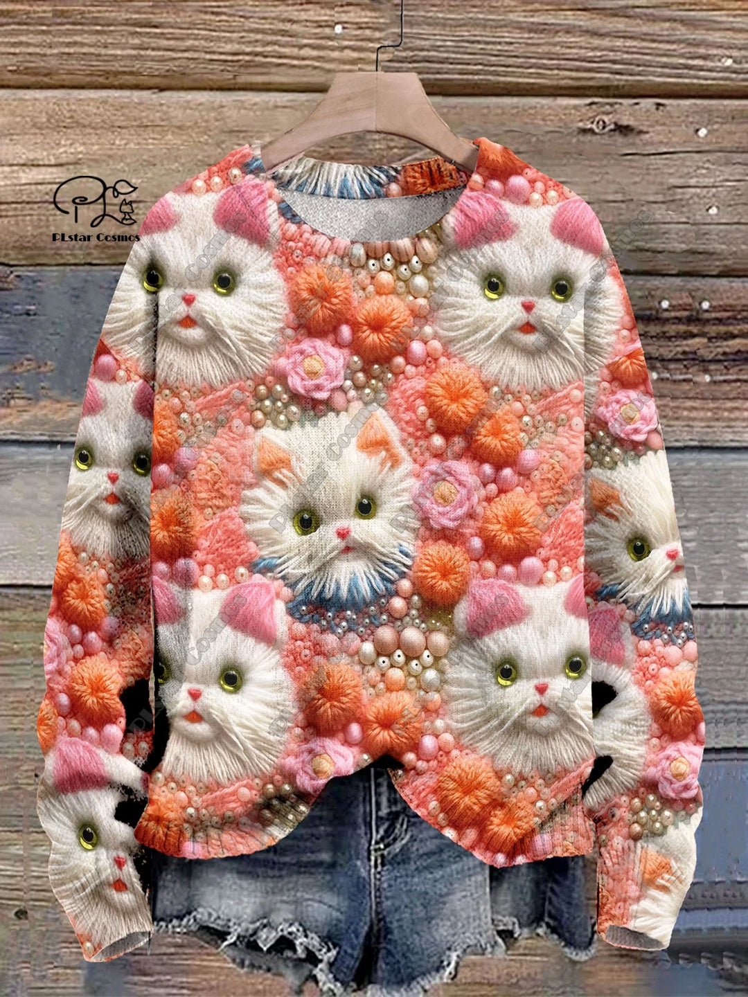 Luna | Cute Cat 3D Print Pullover