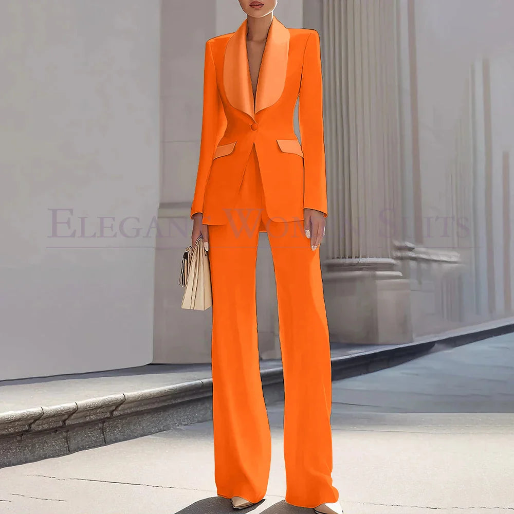 Grace | Shawl Lapel One-Button Luxury Blazer Suit