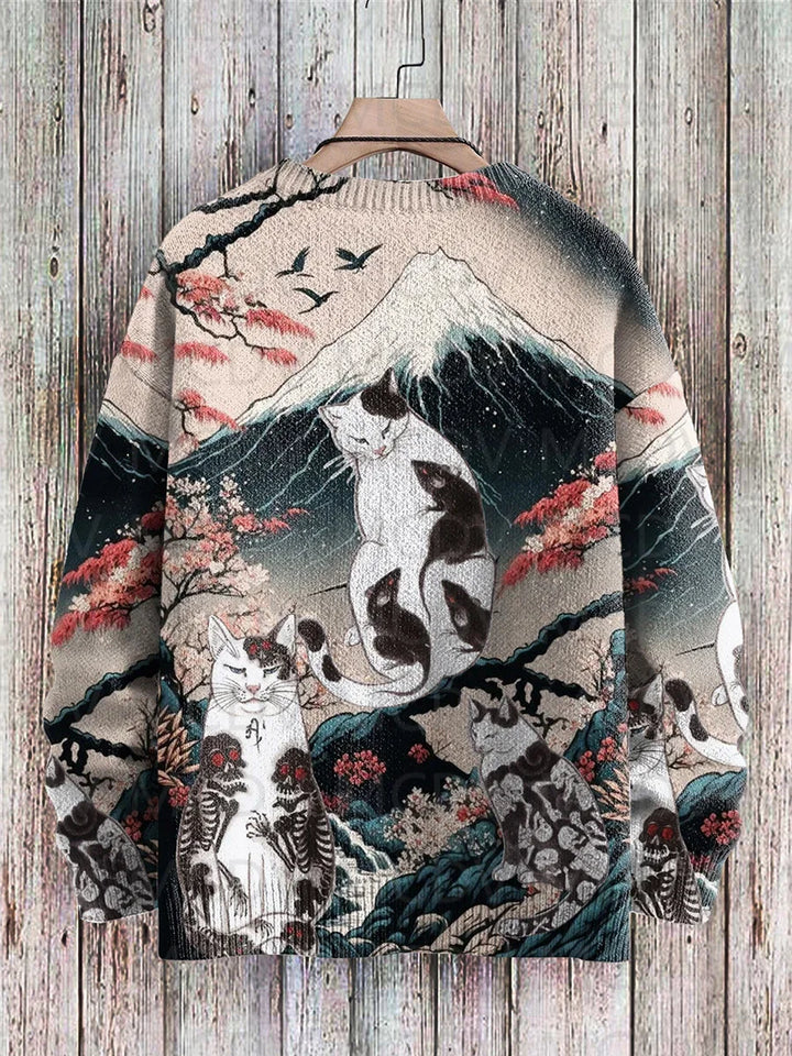 Sakura | Japanese Style Cat Art Pullover