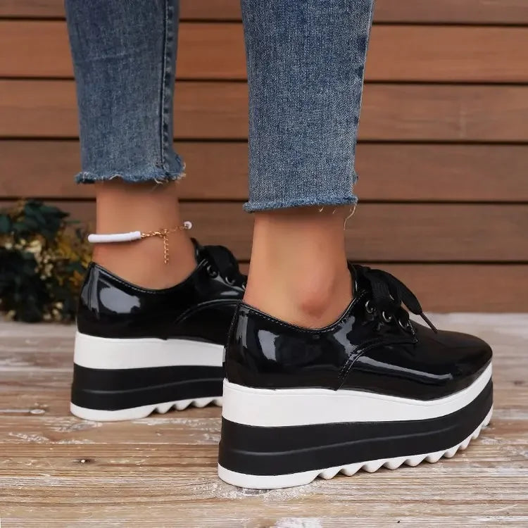 Verona | Gloss Orthopedic Platform Sneaker