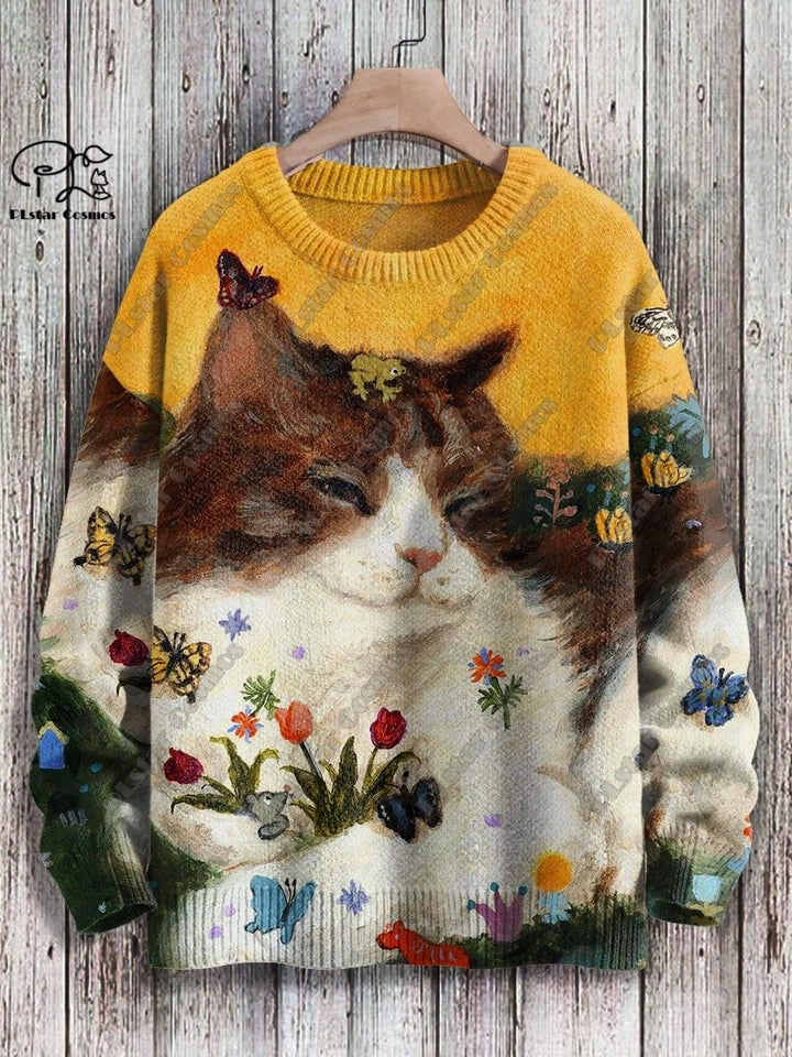 Stella | Funny Cat 3D Print Pullover