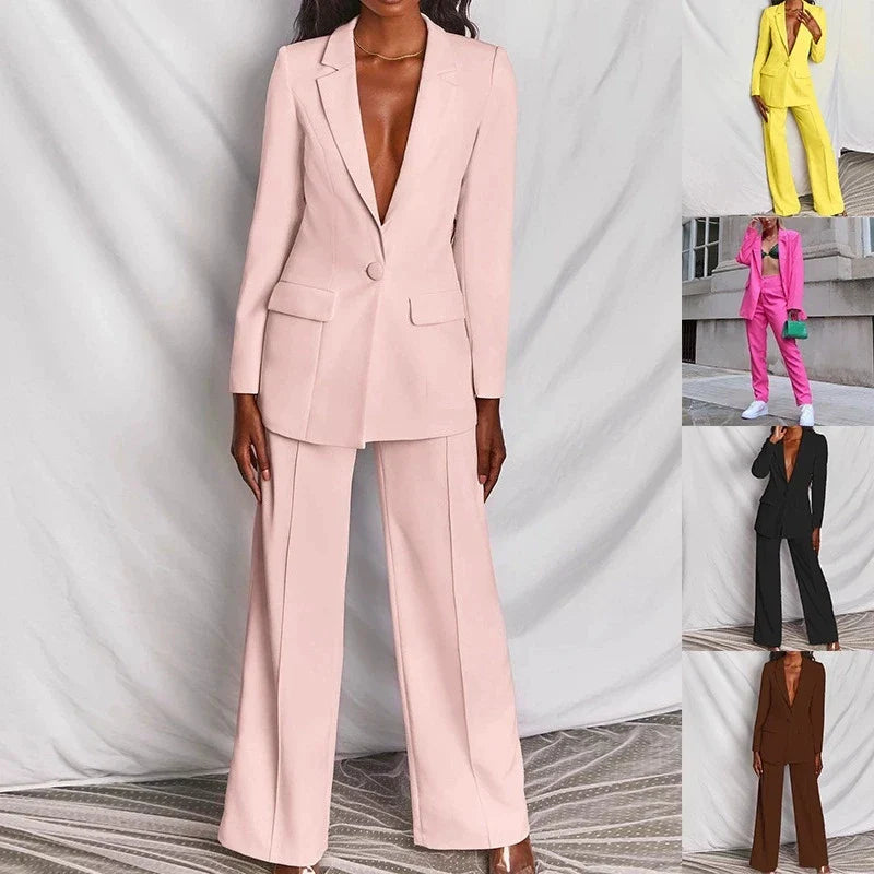 Audrey | Classic Long Sleeve Office Suit Set