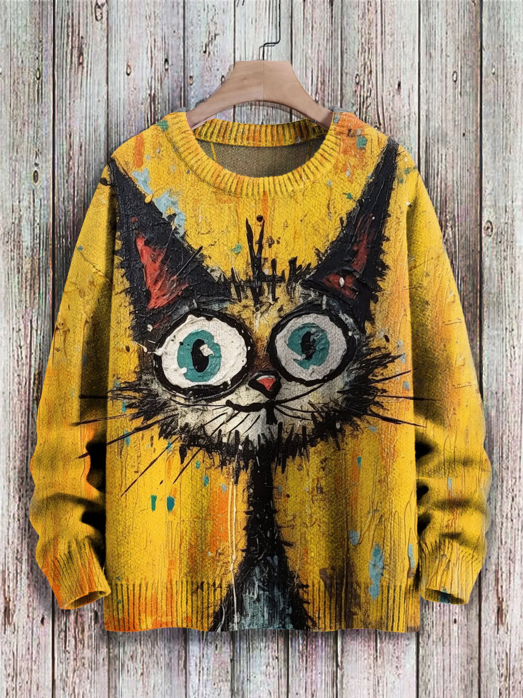 Cubist | Abstract Geometric Cat Pullover