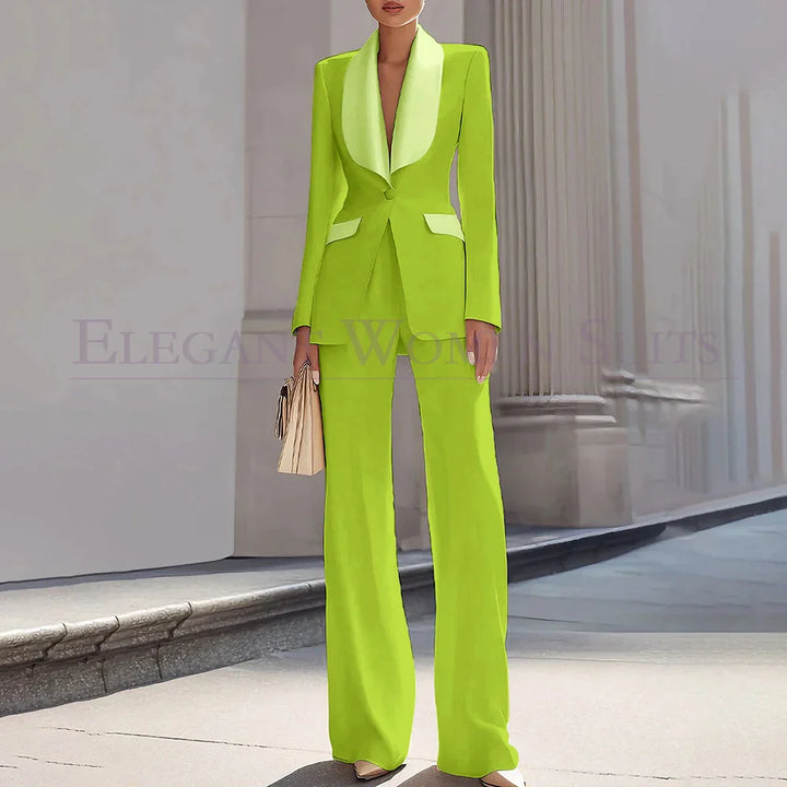 Grace | Shawl Lapel One-Button Luxury Blazer Suit