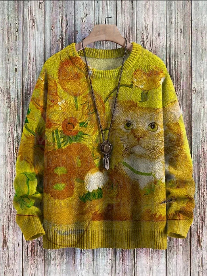 Jazz | Cat Music Moon Cow Art Pullover