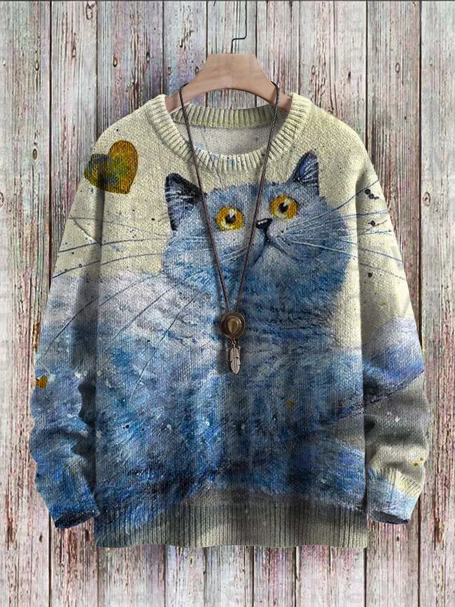 Jazz | Cat Music Moon Cow Art Pullover