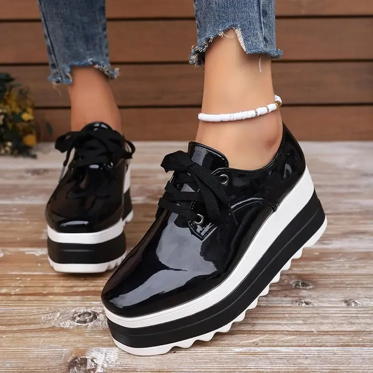 Verona | Gloss Orthopedic Platform Sneaker