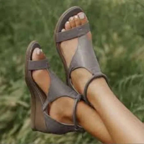 Orphir | Ankle Strap Wedge Sandals