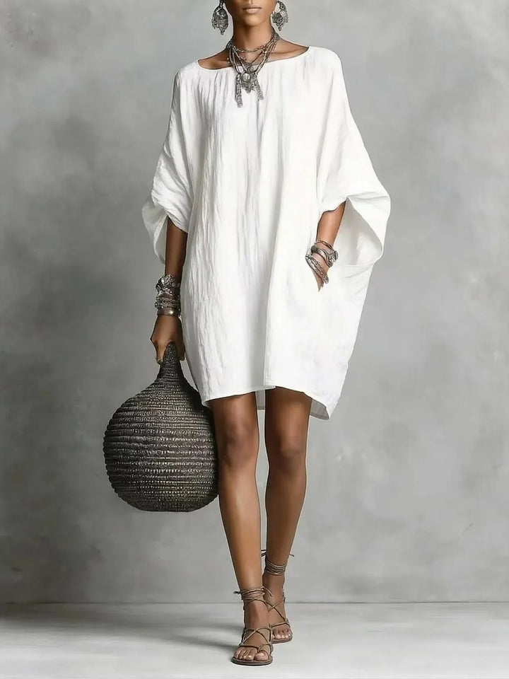 Celeste | Elegant Off-Shoulder Long Sleeve Dress