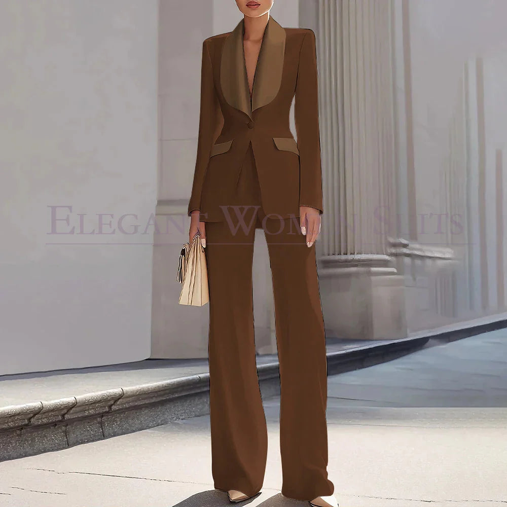 Grace | Shawl Lapel One-Button Luxury Blazer Suit