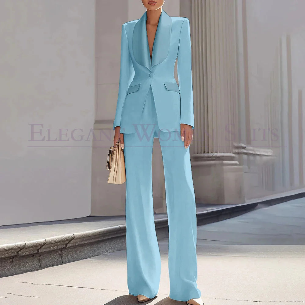 Grace | Shawl Lapel One-Button Luxury Blazer Suit