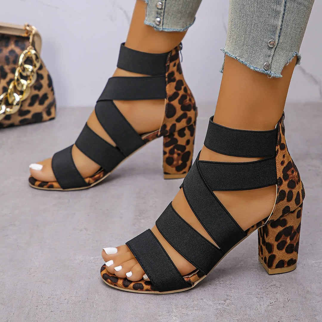 Mia | Leopard Wrap Heels