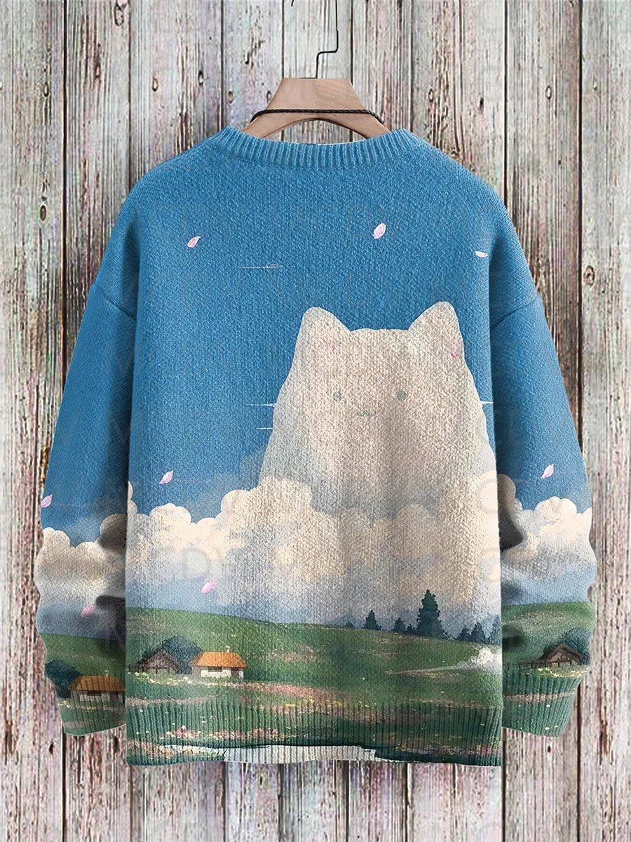 Sakura | Japanese Style Cat Art Pullover