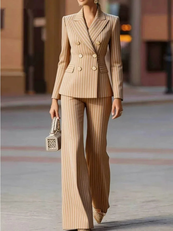 Eleanor | Classic Striped Business Blazer Suit