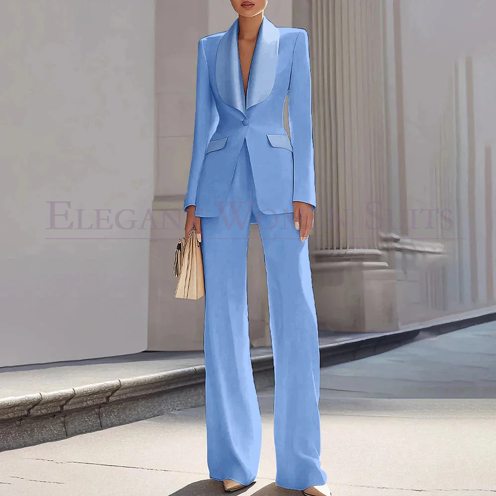 Grace | Shawl Lapel One-Button Luxury Blazer Suit