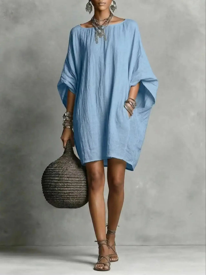 Celeste | Elegant Off-Shoulder Long Sleeve Dress