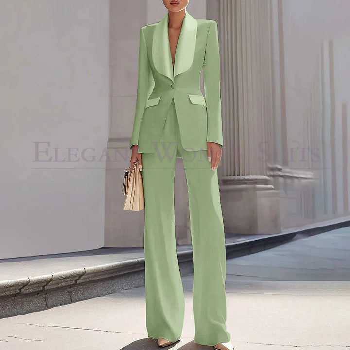 Grace | Shawl Lapel One-Button Luxury Blazer Suit