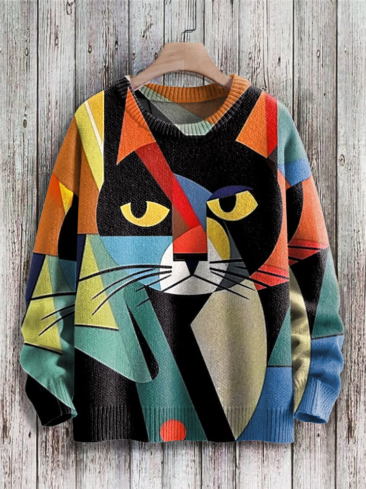Cubist | Abstract Geometric Cat Pullover