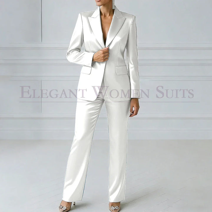 Sophia | Royal Blue One-Button Slim Blazer Suit