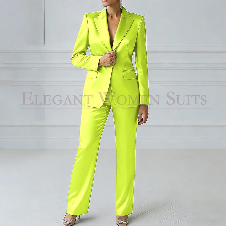 Sophia | Royal Blue One-Button Slim Blazer Suit