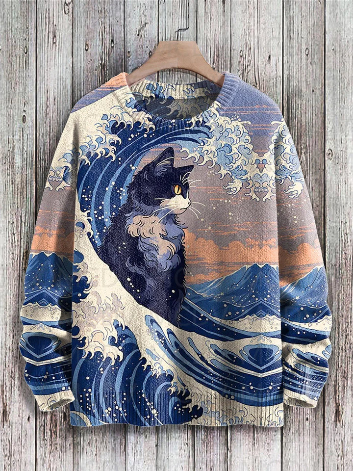 Sakura | Japanese Style Cat Art Pullover