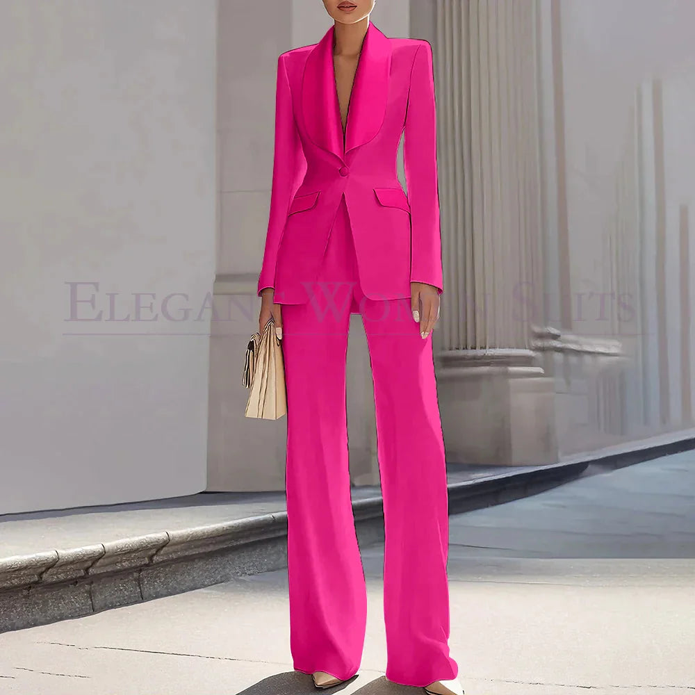 Grace | Shawl Lapel One-Button Luxury Blazer Suit
