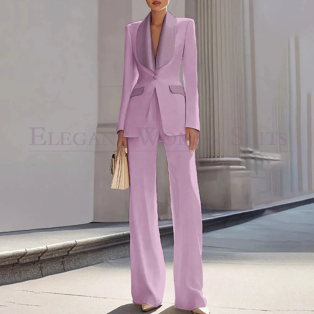 Grace | Shawl Lapel One-Button Luxury Blazer Suit