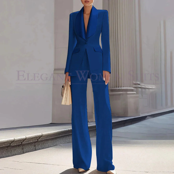 Grace | Shawl Lapel One-Button Luxury Blazer Suit