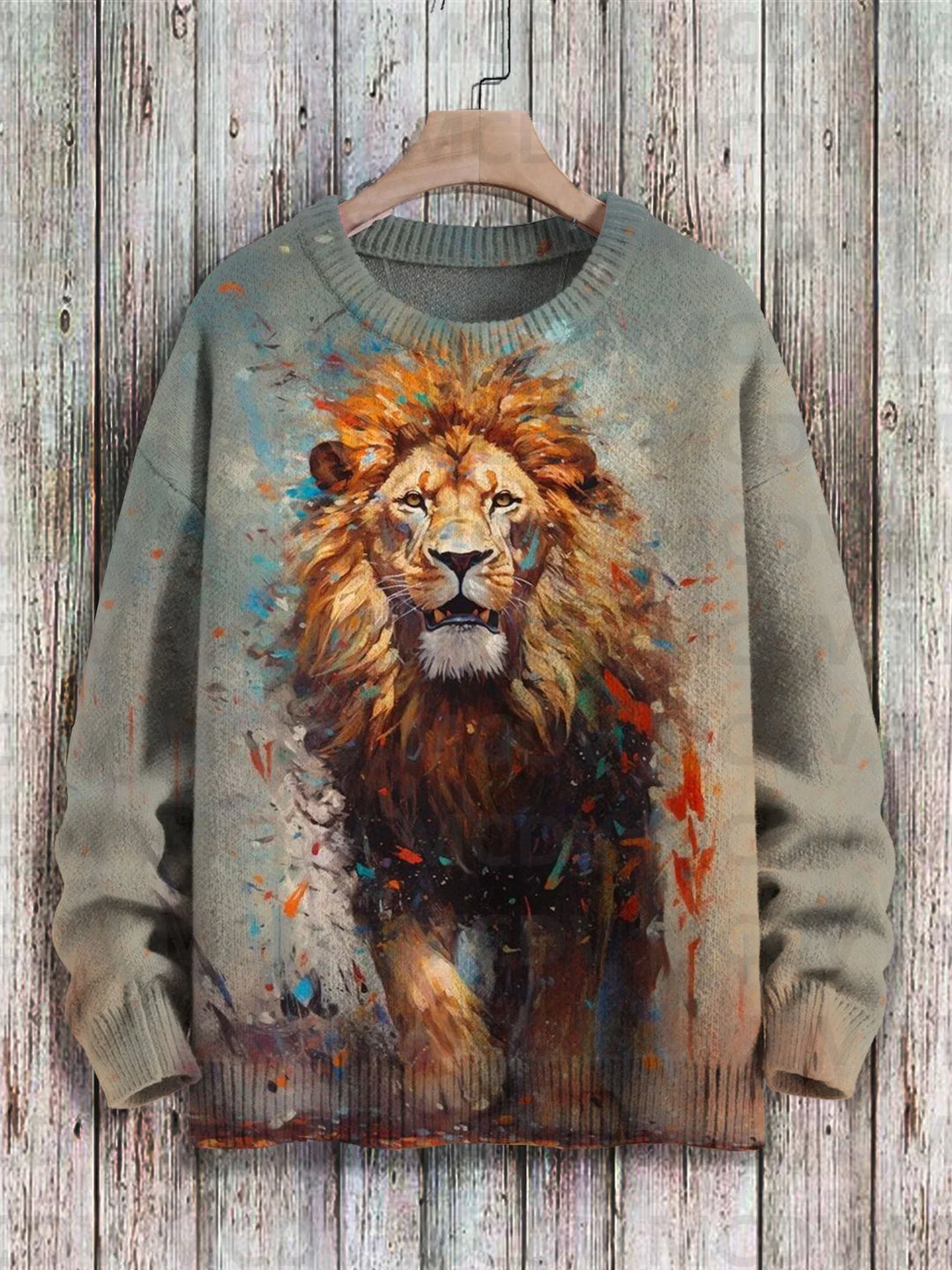 Bruno | Abstract Dog Art Knit Pullover