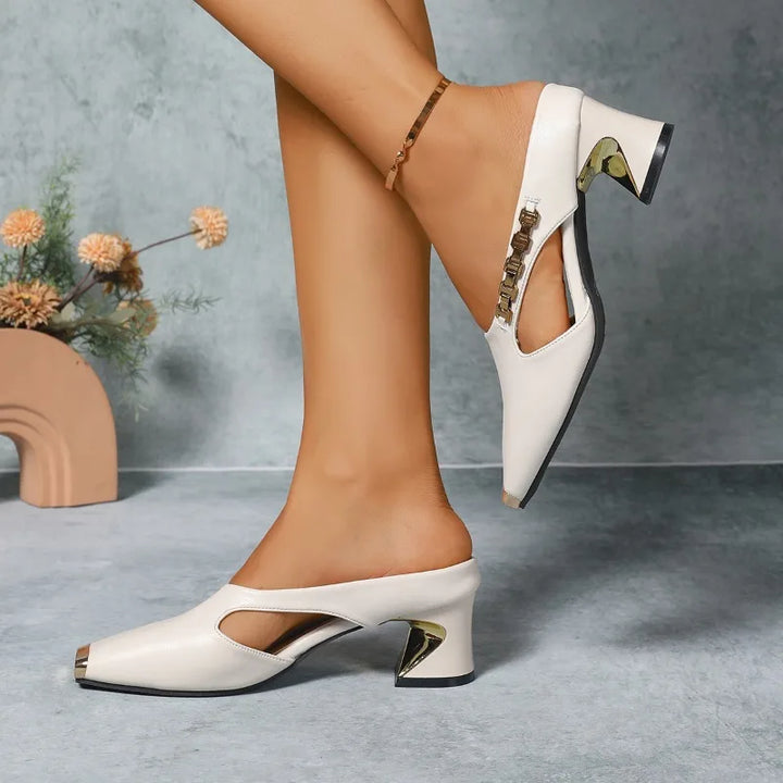 Margot | Metal-Toe Heels