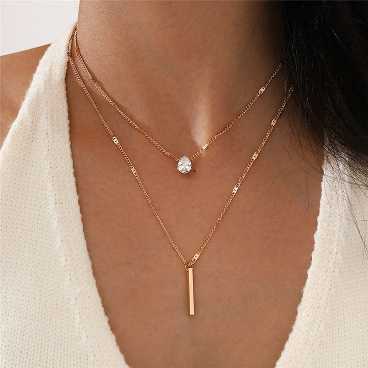 Kaila | Vintage Necklace Set with Gold Pendant