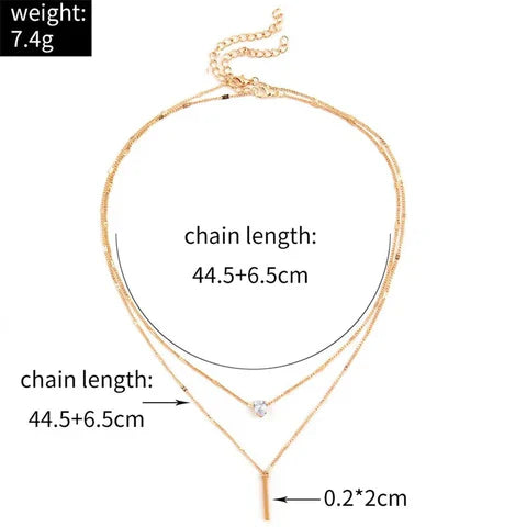 Kaila | Vintage Necklace Set with Gold Pendant