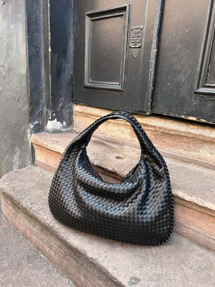 Charlyne | Large Braided Hobo Bag