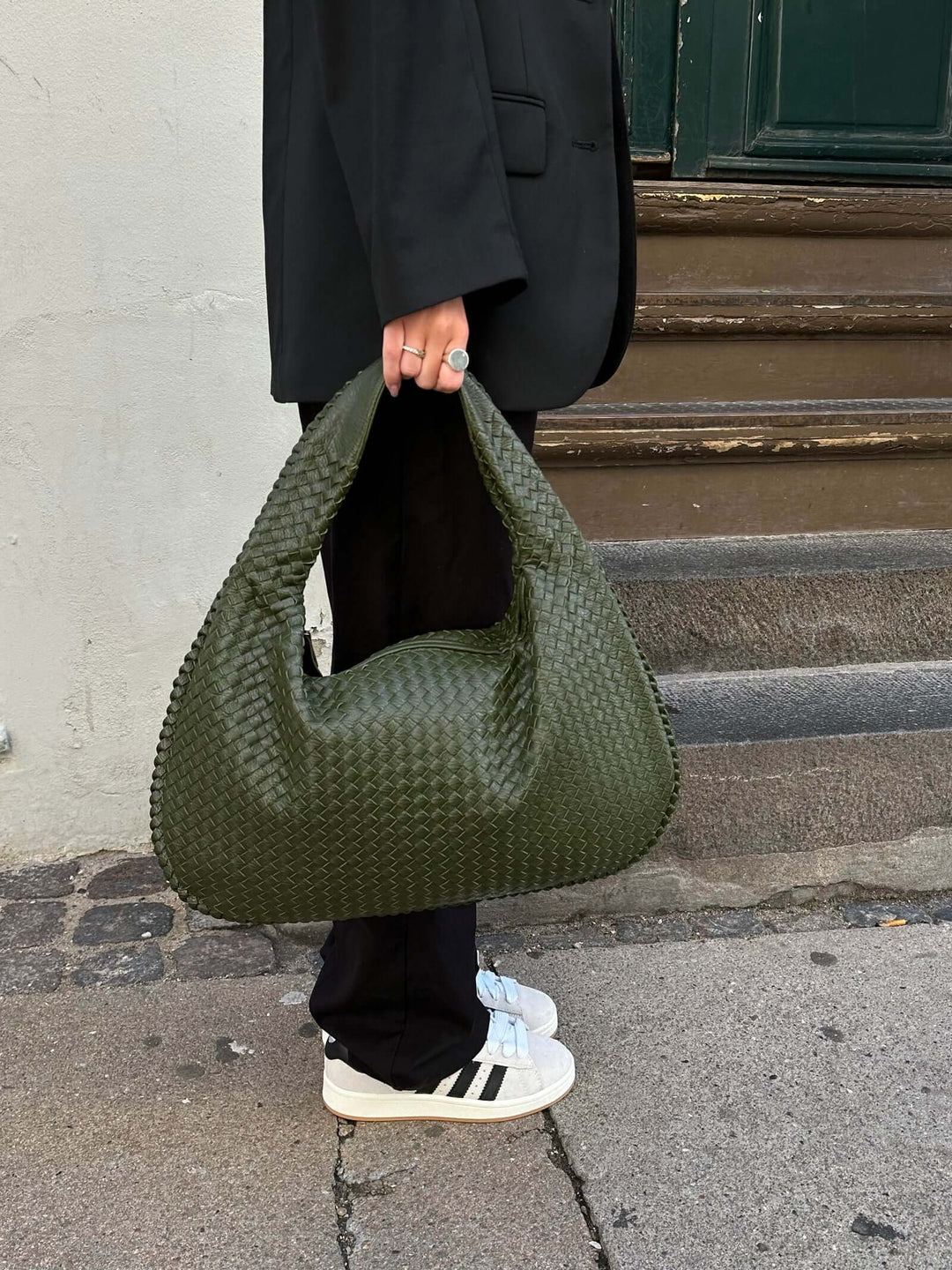 Charlyne | Large Braided Hobo Bag