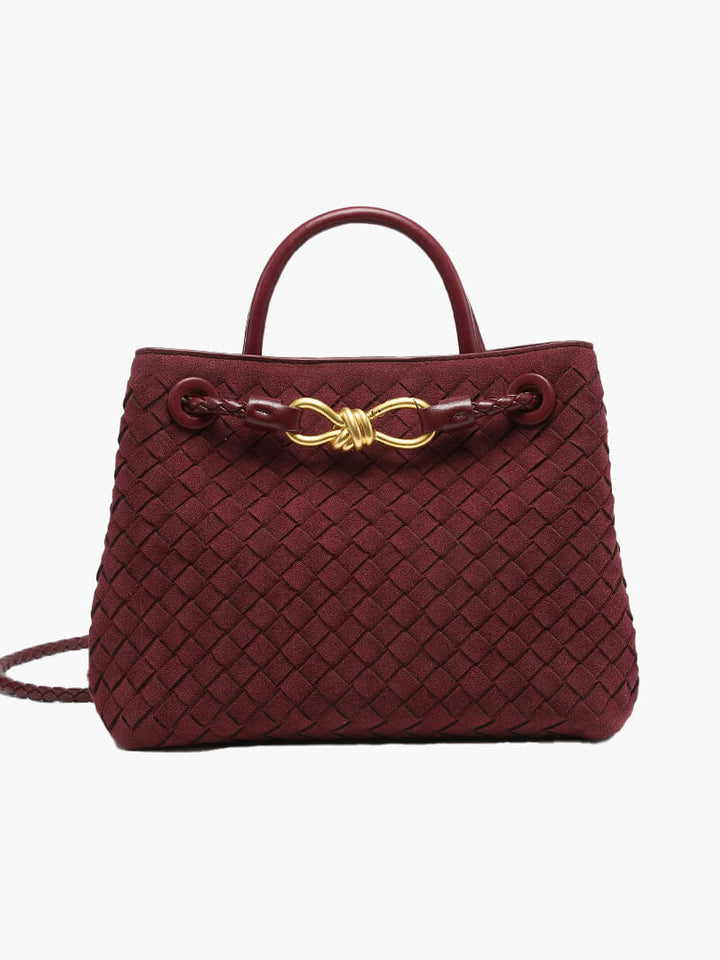 Frauke | Braided Women's Suede Bag