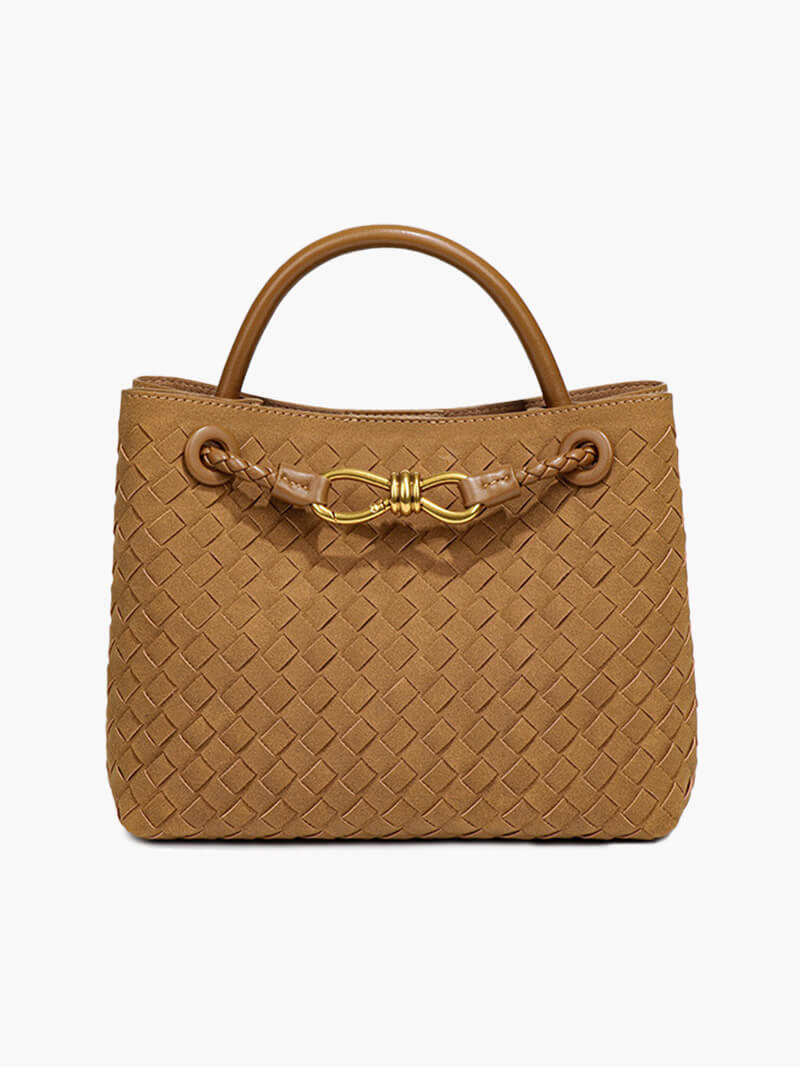 Frauke | Braided Women's Suede Bag