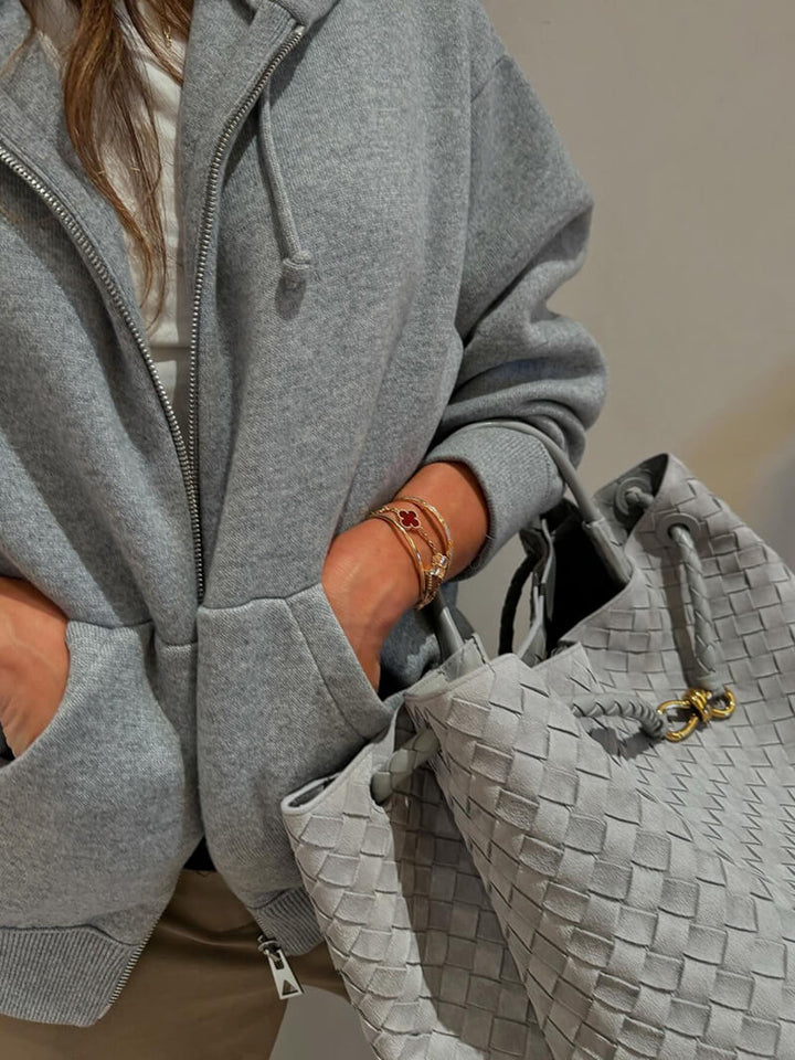 Frauke | Braided Women's Suede Bag