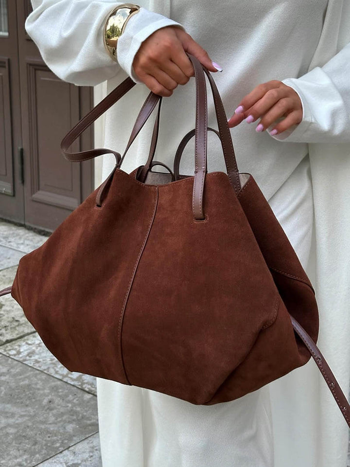 Pauline | Spacious Women's Suede Shopper Bag