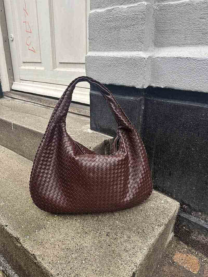 Charlyne | Large Braided Hobo Bag