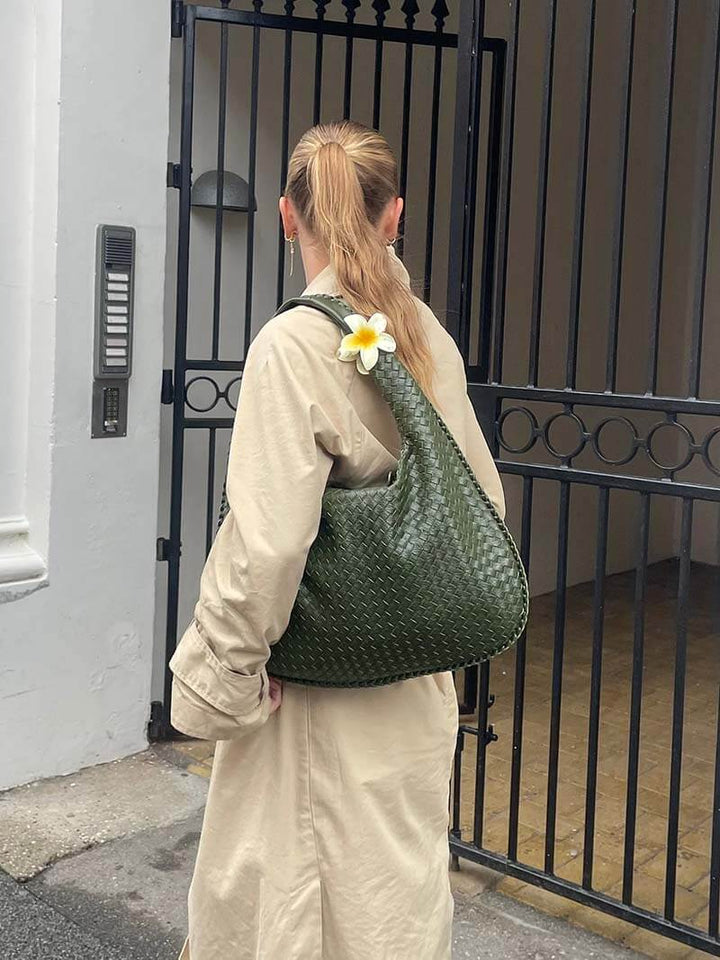 Charlyne | Large Braided Hobo Bag