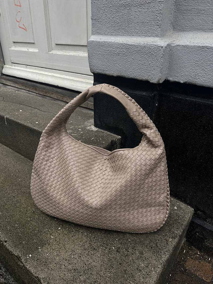 Charlyne | Large Braided Hobo Bag