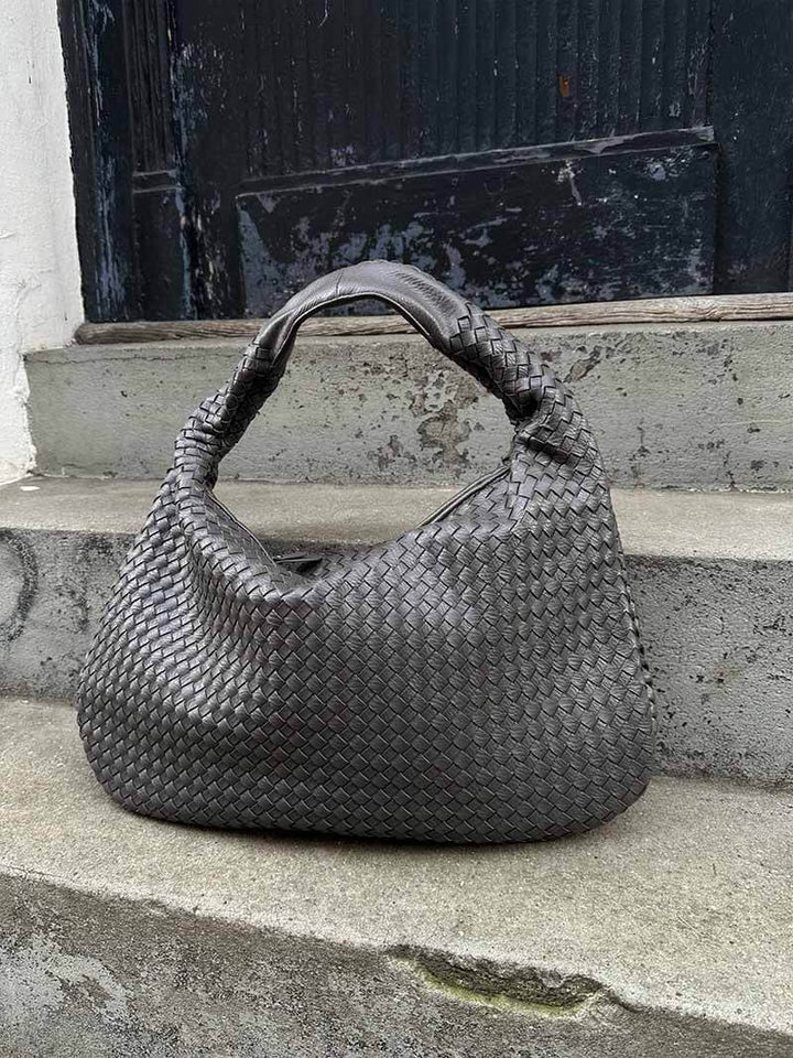 Charlyne | Large Braided Hobo Bag