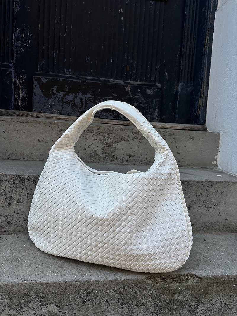 Charlyne | Large Braided Hobo Bag