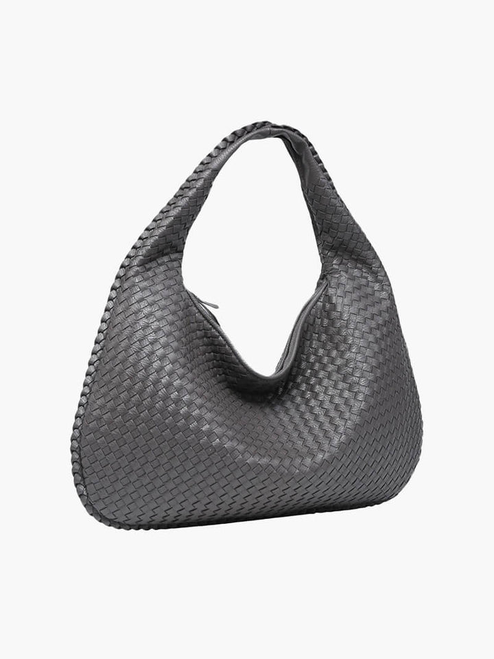 Charlyne | Large Braided Hobo Bag