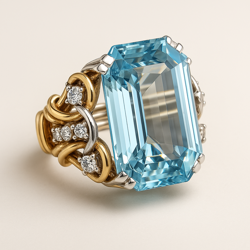 Maggie | Vintage Blue Zirconia Layered