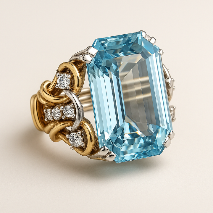 Maggie | Vintage Blue Zirconia Layered