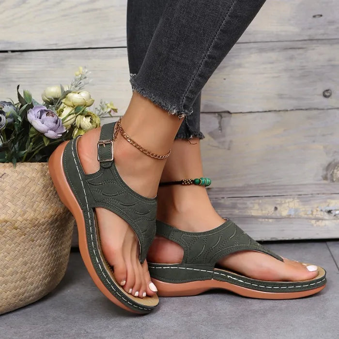Garvald | Ankle Strap Thong Sandals