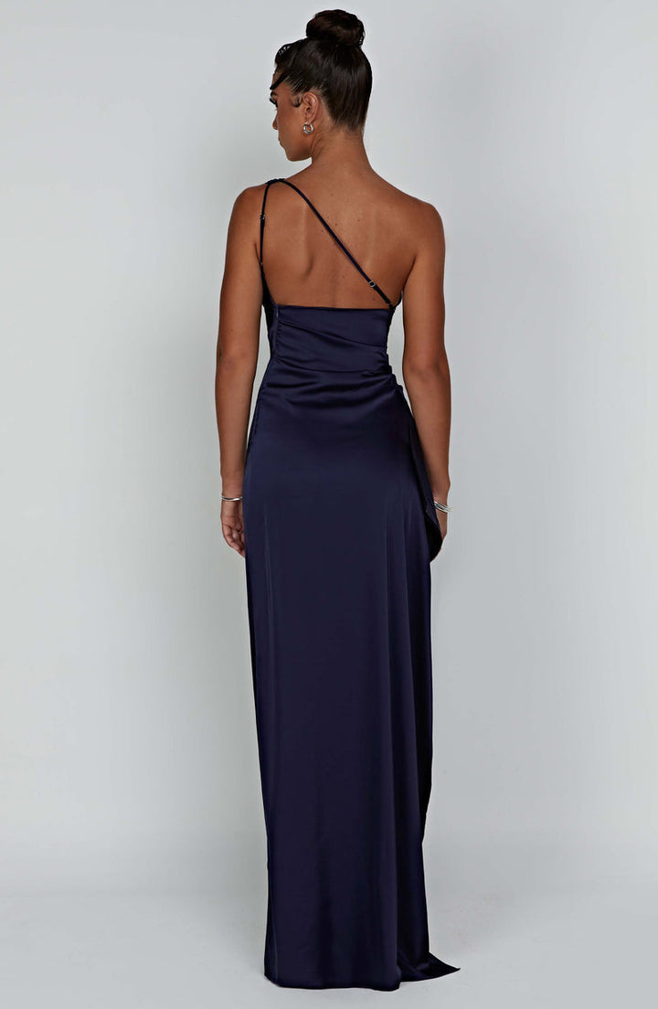 Celeste™ | Women's Wedding Guest Satin One Shoulder Bodycon Dress