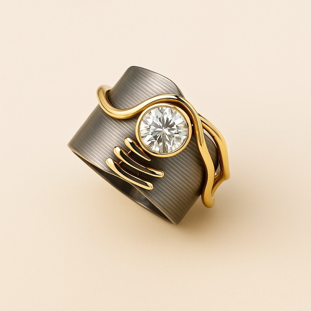 Marina | Vintage Silver Zirconia Ring
