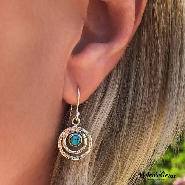 Arielle | Bohemian Earrings Turquoise Gold
